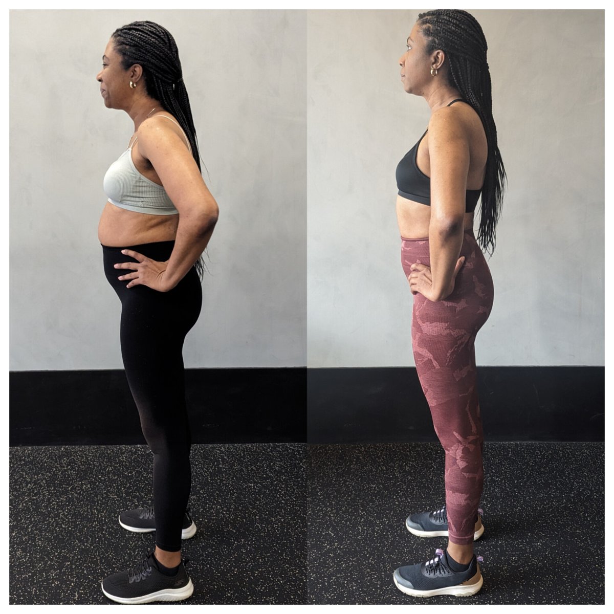Tone Up Fitness client before and after